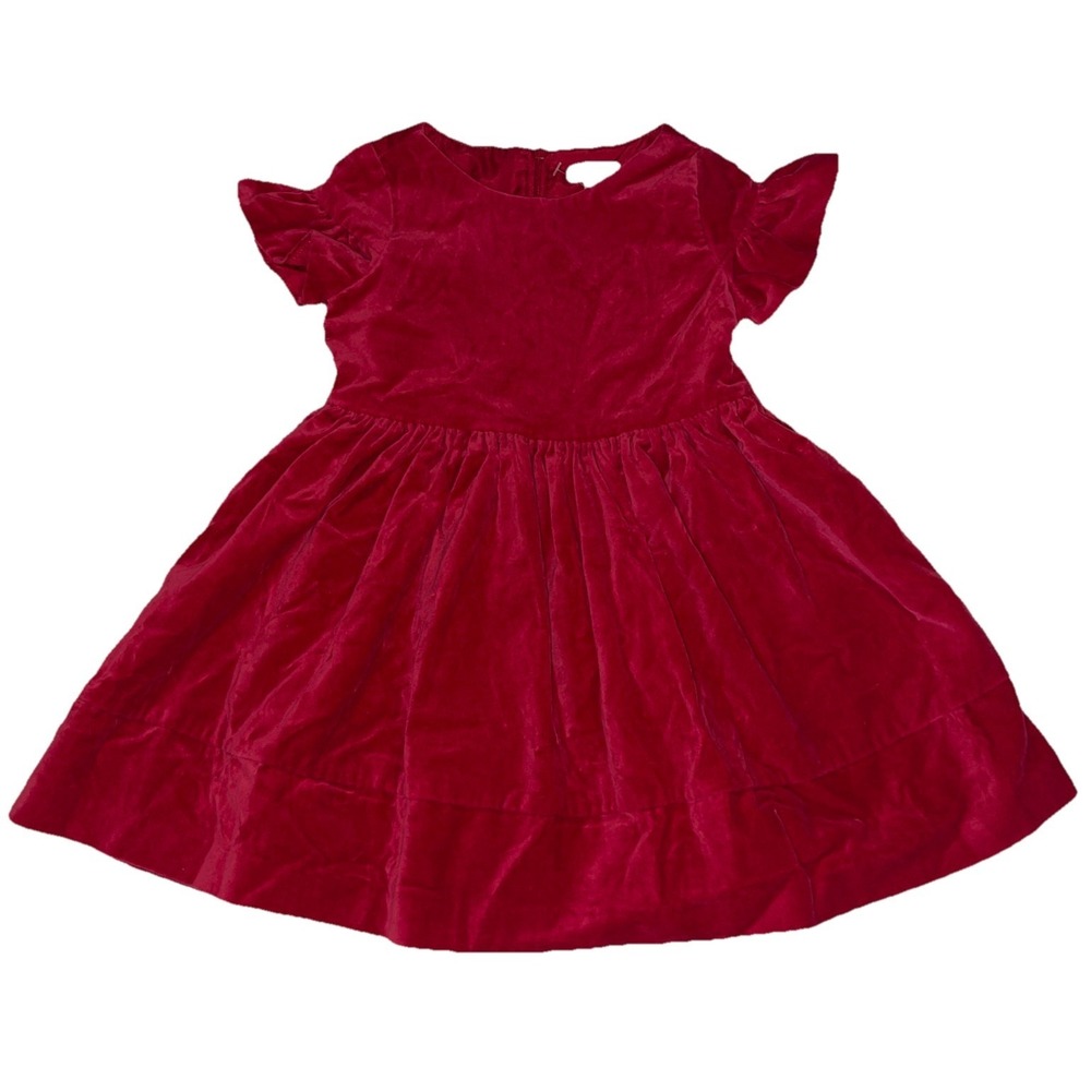 Gymboree Toddler Baby Size 2 Red Velvet Party Dress New Without Tags
